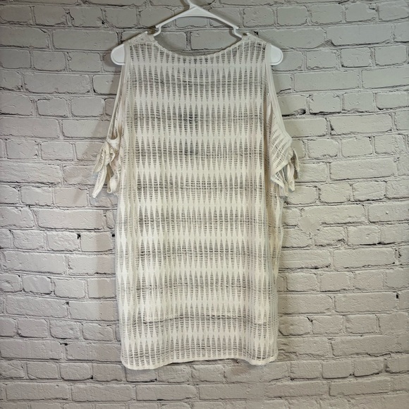 NWT Piccadilly White Knit Tie Tank Top - Picture 2 of 6